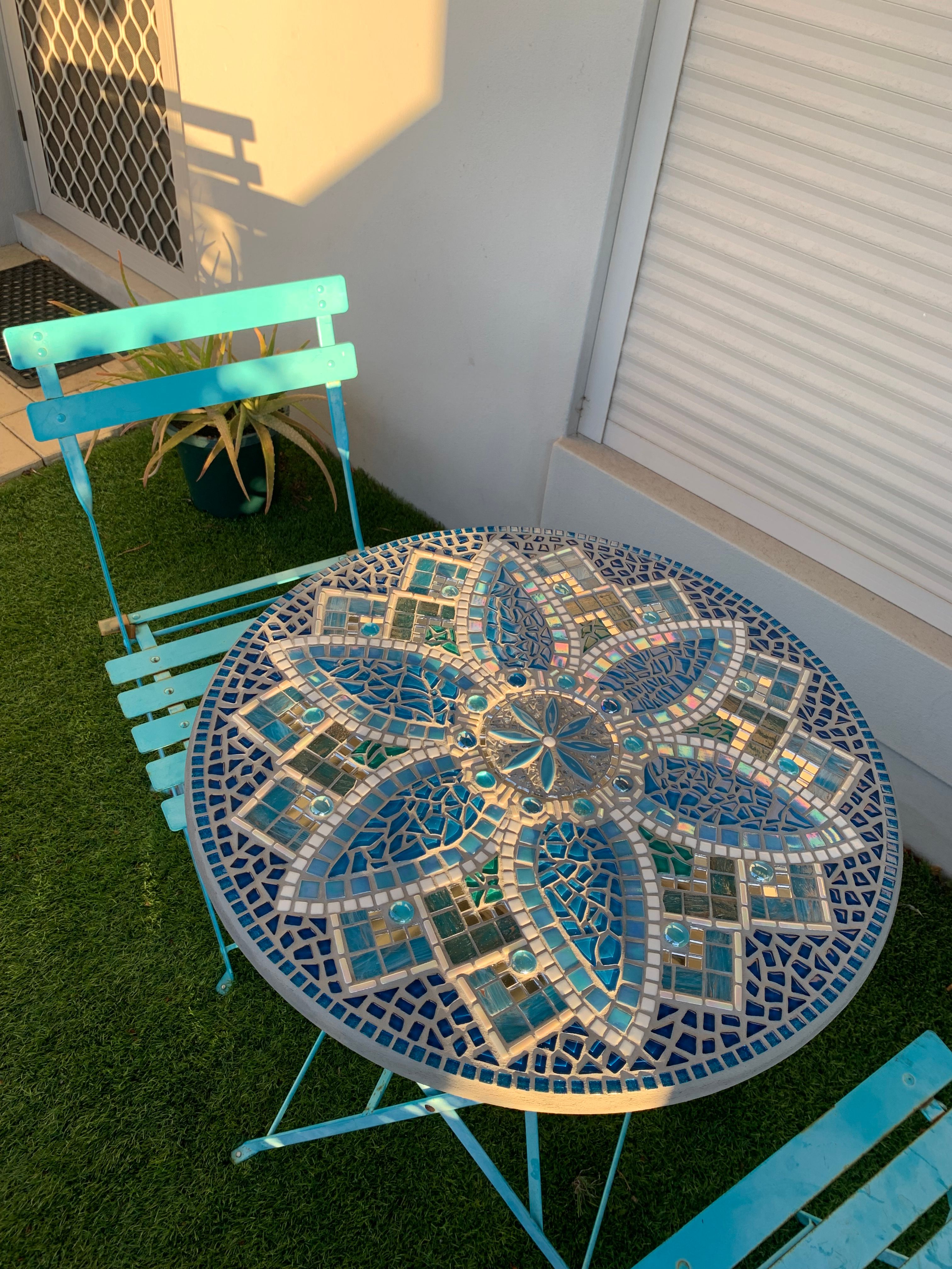 Upcycled mosaic table Bunnings Workshop community