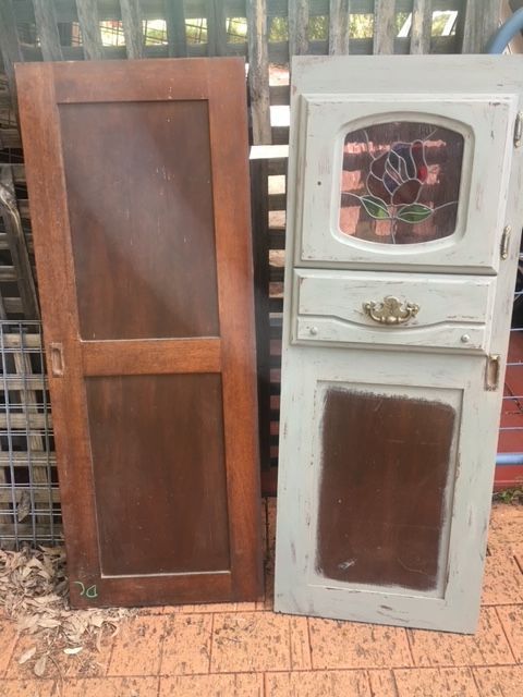 old wardrobe jarrah doors transformed