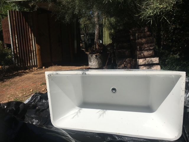 deep bath ready for installation