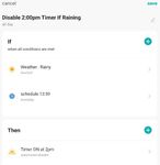 Disable 2:00pm Timer if Raining
