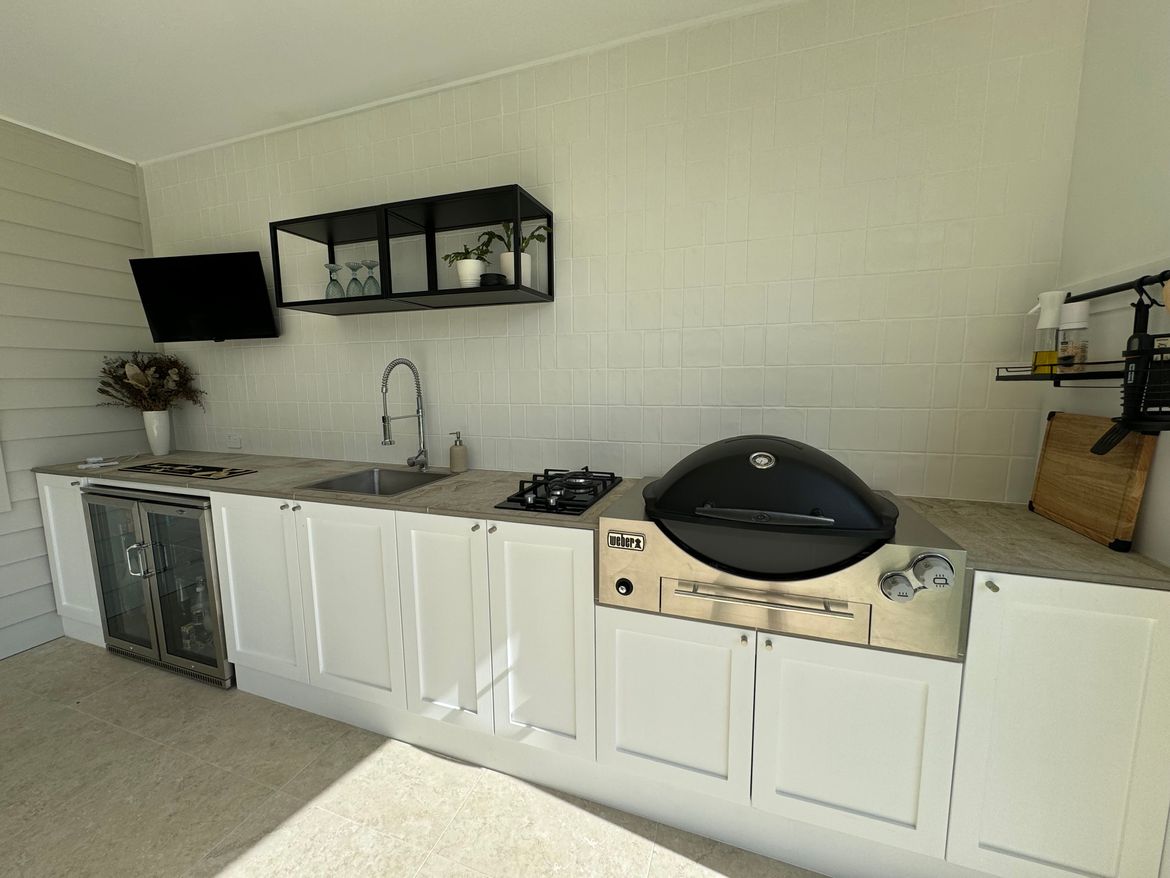 Outdoor kitchen with sink cabinetry and. Bunnings Workshop community