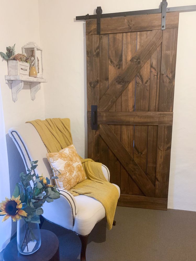 Rustic Bedroom Barn Door