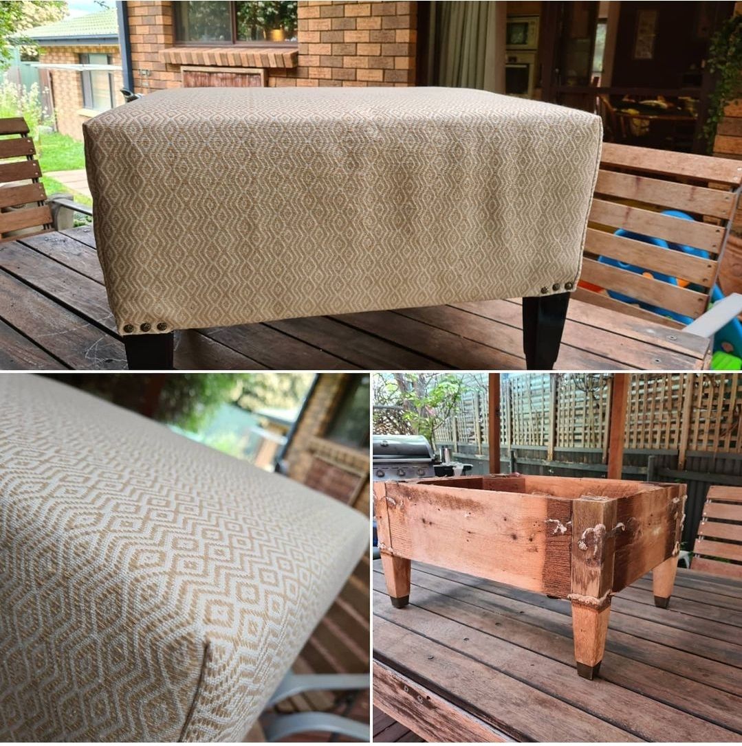 Footstool upcycle with storage space | Bunnings Workshop community