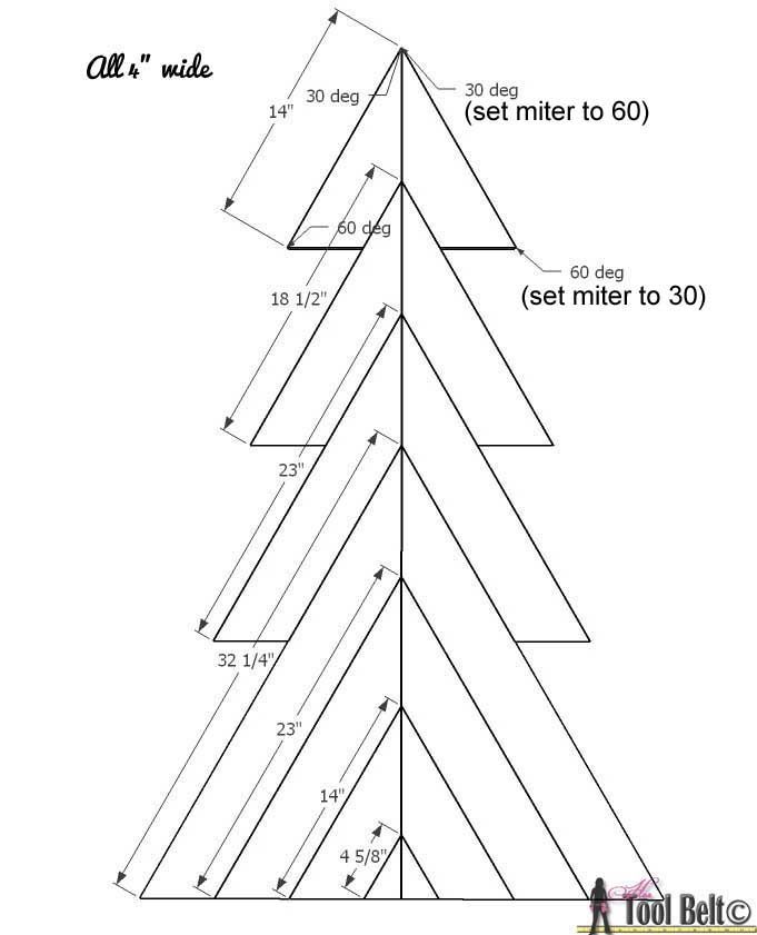 Pallett Christmas Tree Pattern Large Size