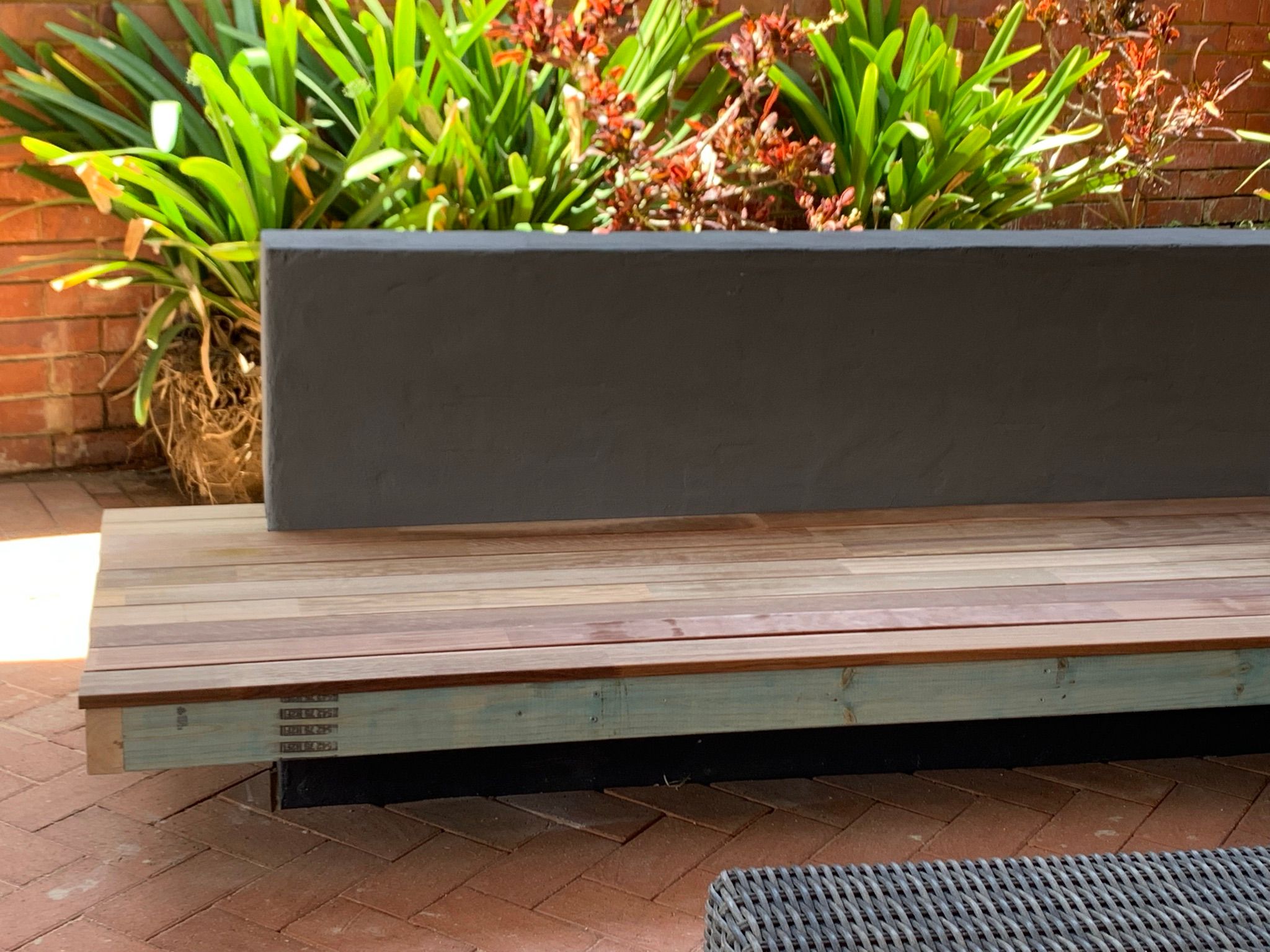 Concrete garden bench bunnings sale