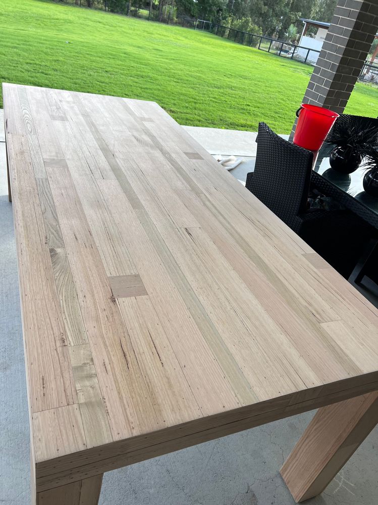 Sanded table