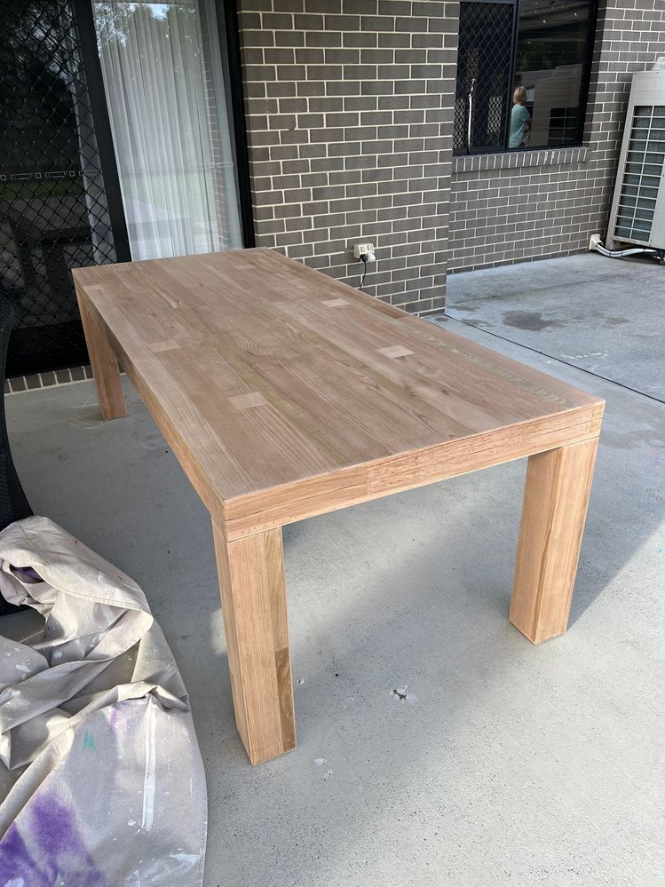 Sanded table