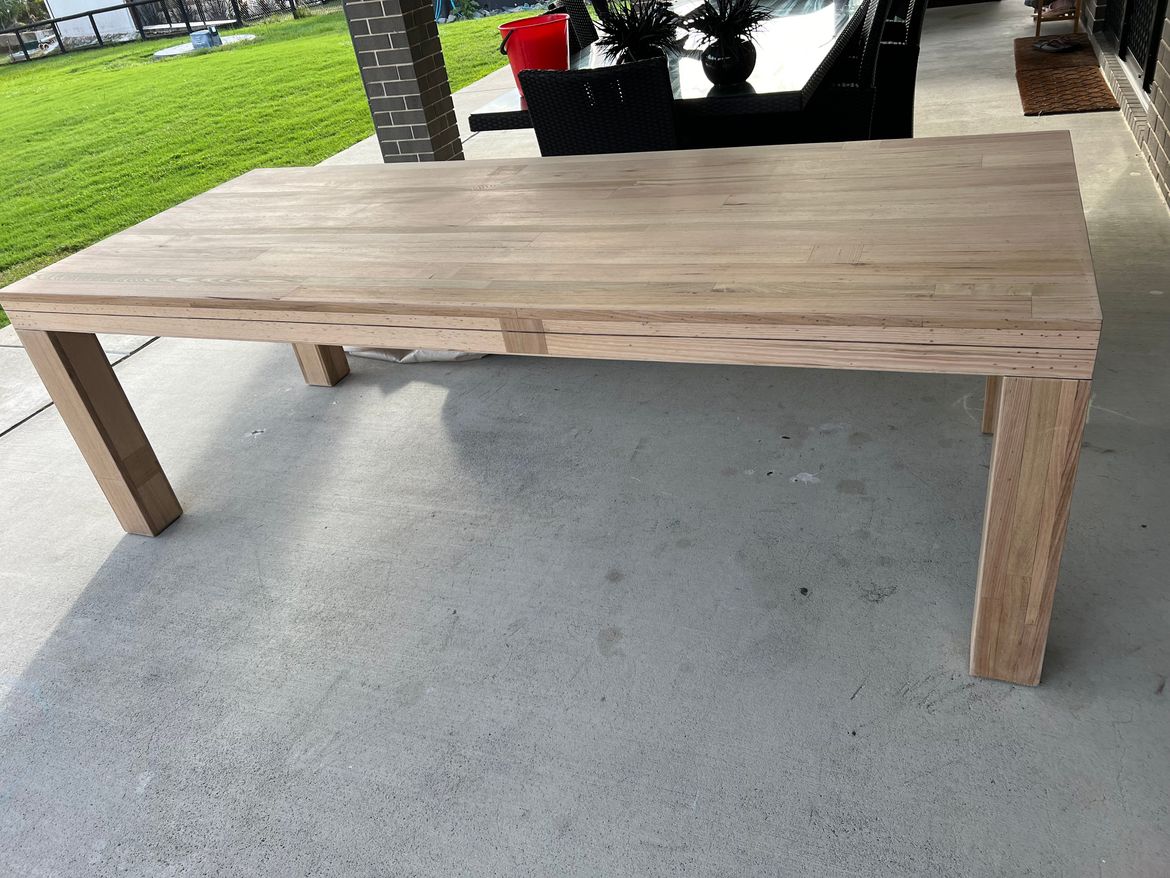 Sanded table