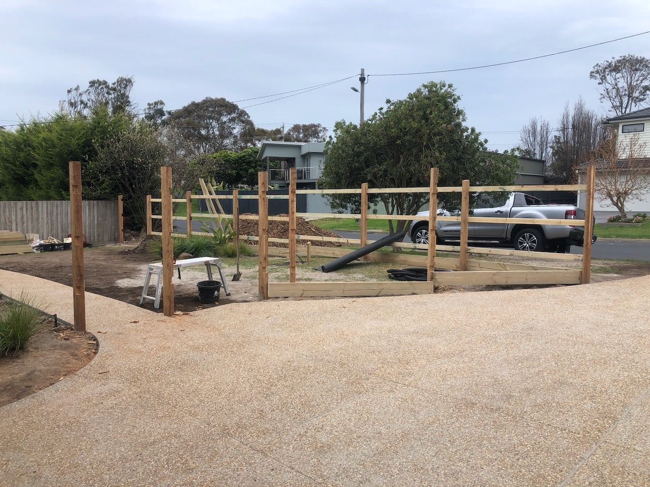 Timber front fence with concealed gate | Bunnings Workshop community