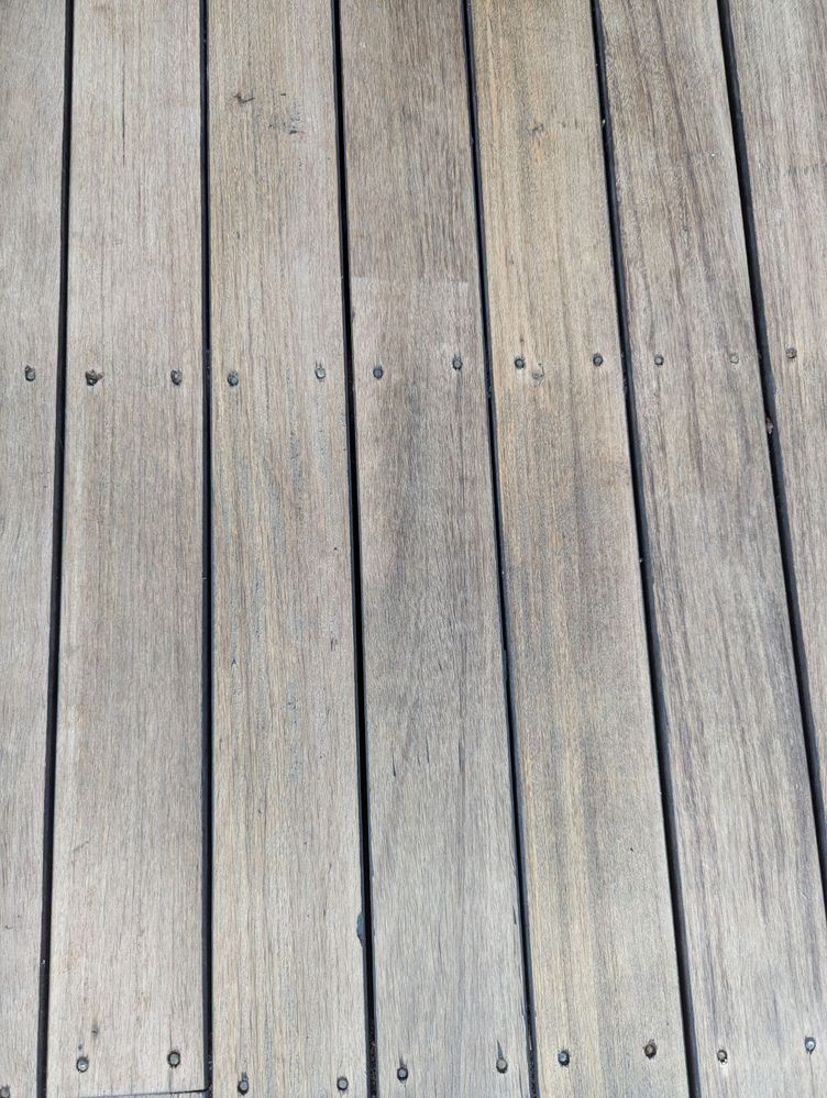 Sanded old deck