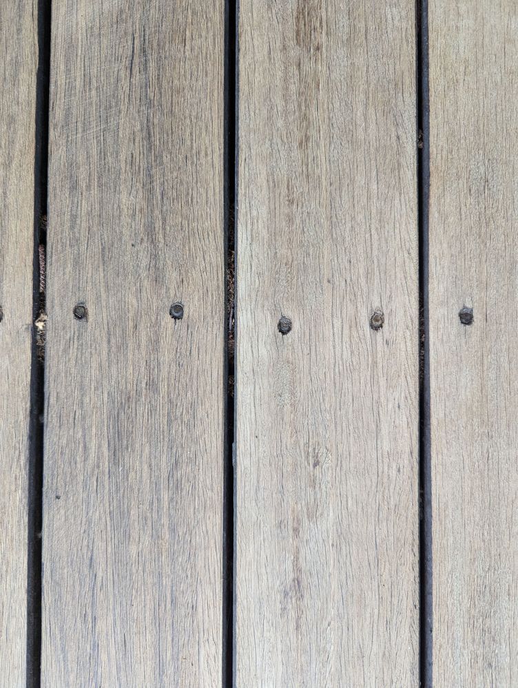 Sanded old deck