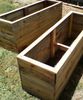 Boxes made using treated pine fence palings