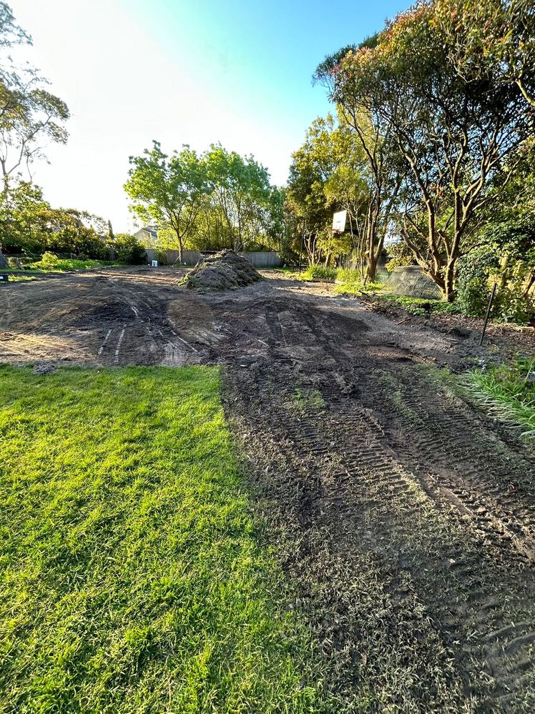 The wet area on the dry indicated ground water