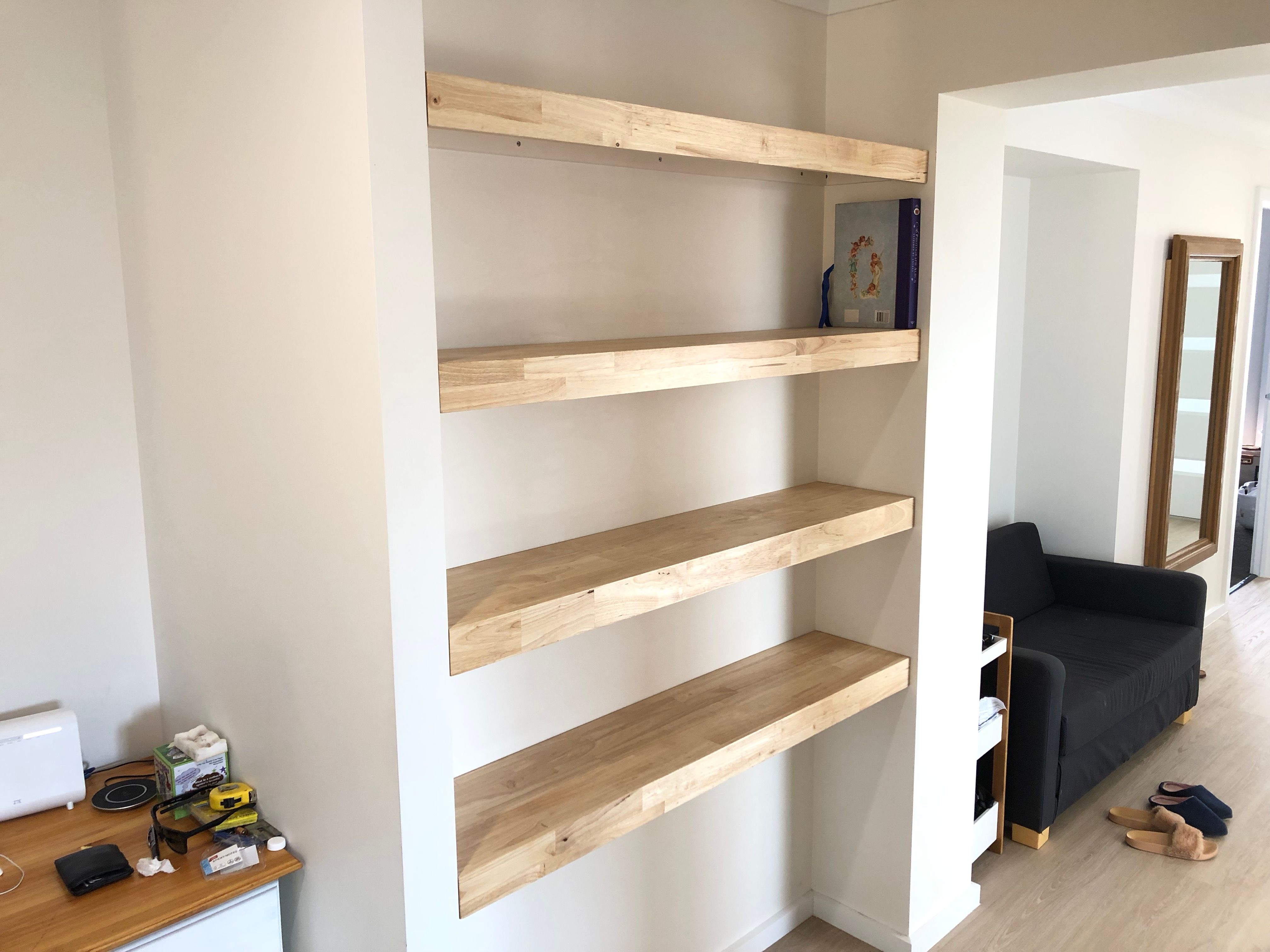 Bunnings floating store shelves