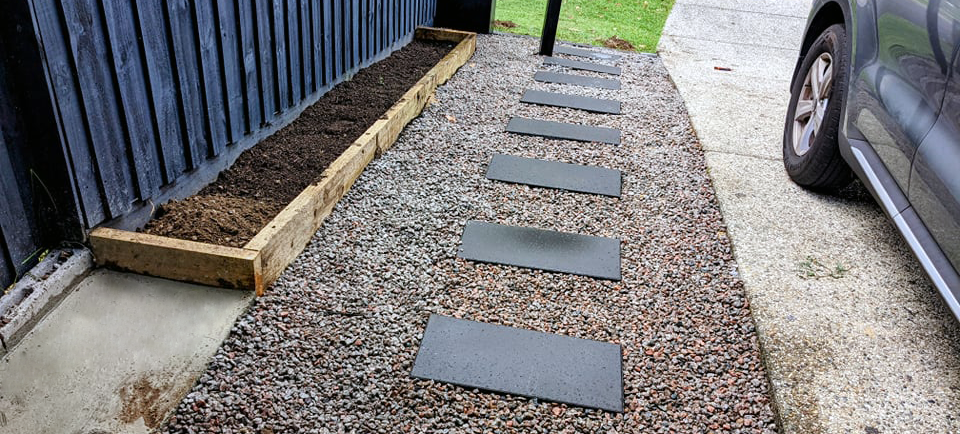 Front path renovation using pavers and stones.png