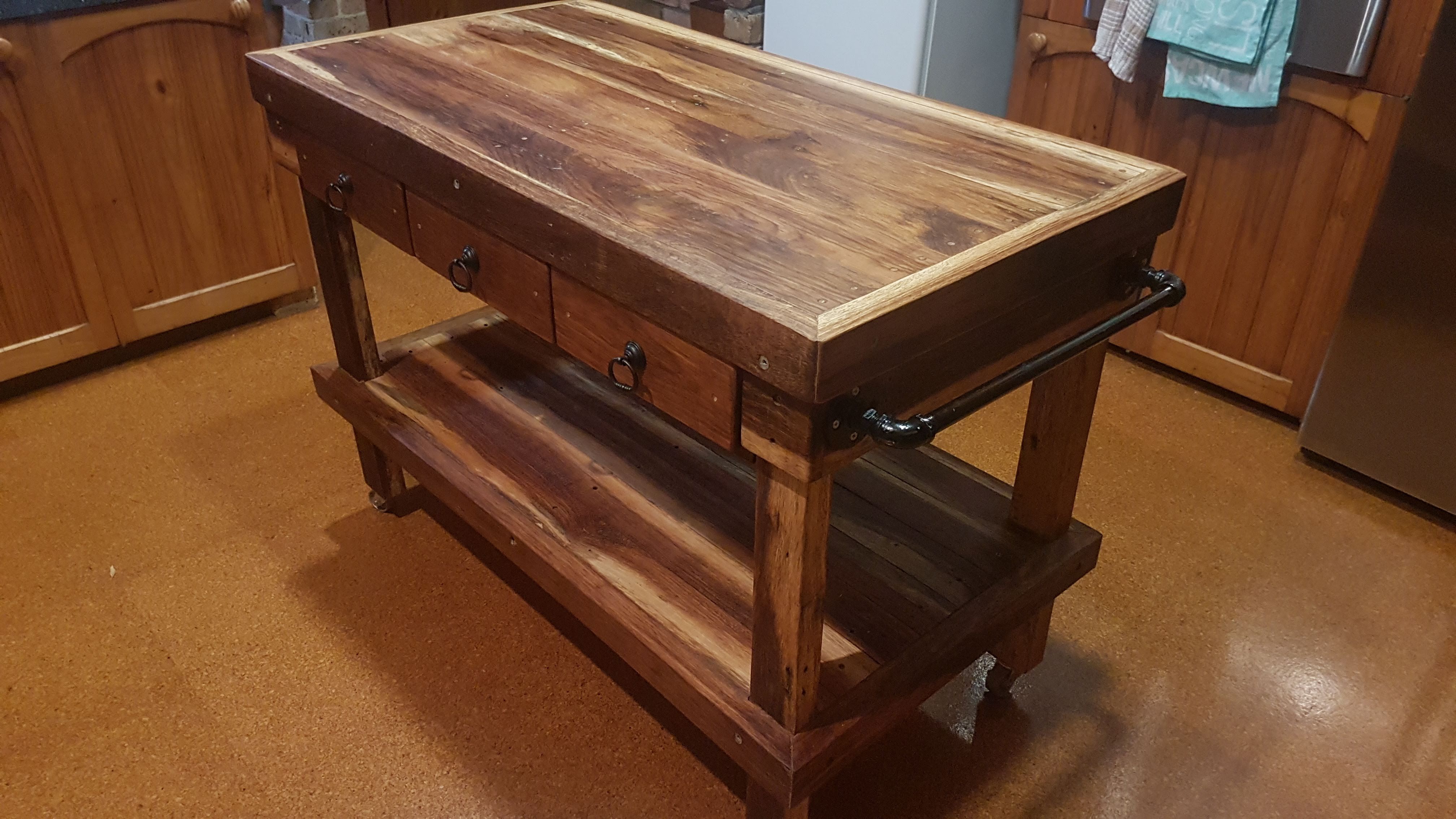 Butchers block/island bench made from ha... Bunnings community