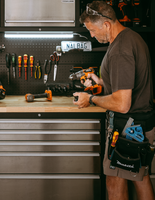 Wayne's workshop is very organised