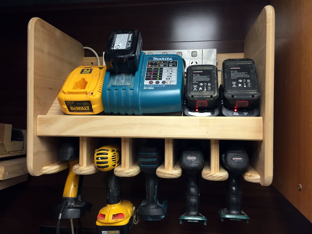 Battery drill charging station hot sale