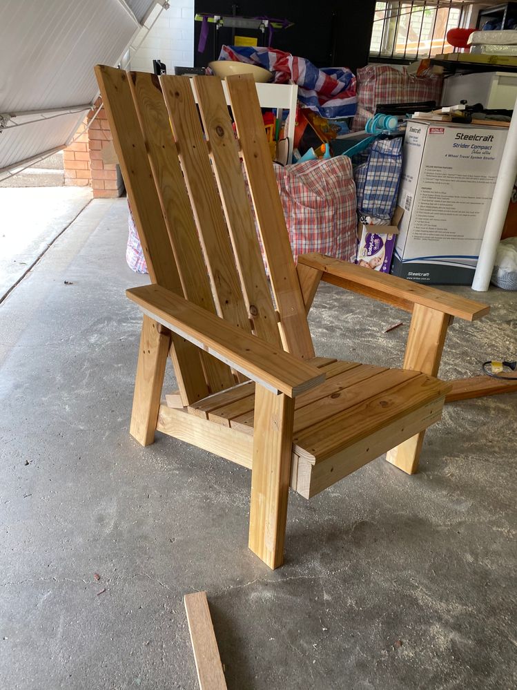 Recycled Timber Adirondack Chair Bunnings Workshop Community   Large