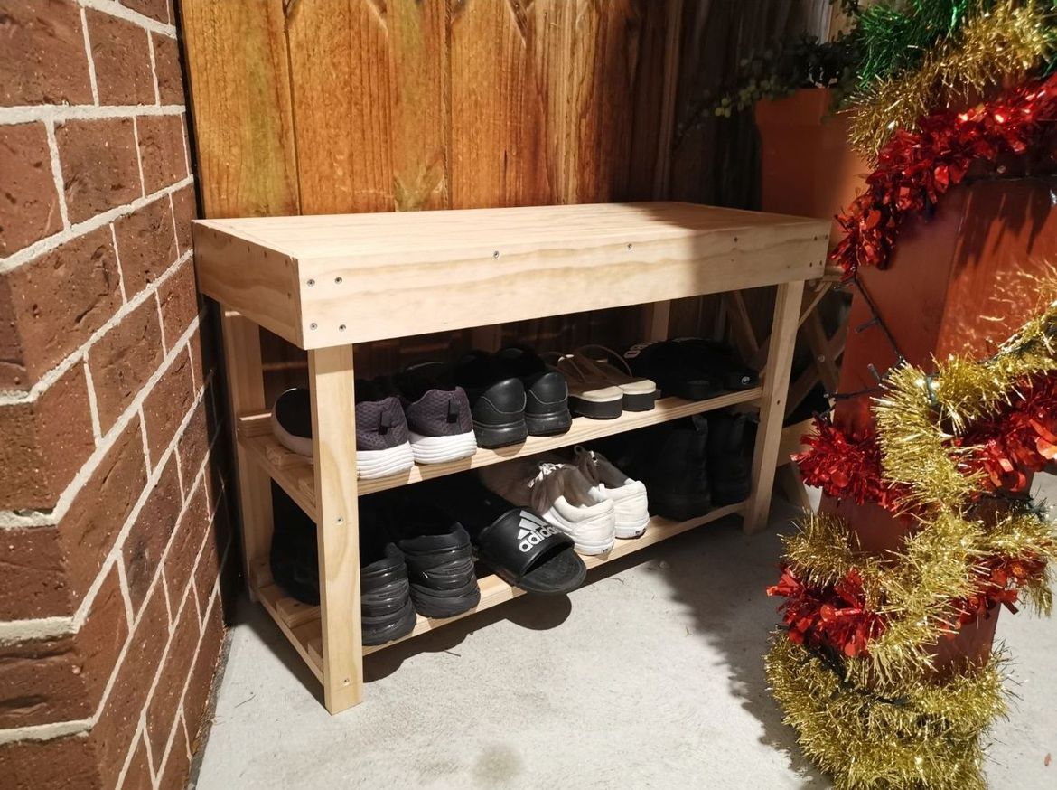 Outdoor shoe 2025 rack bunnings