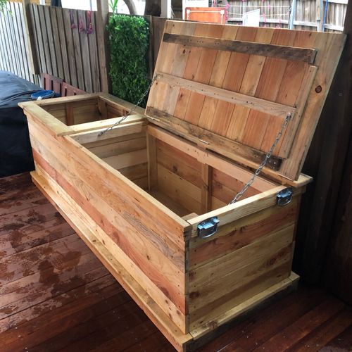 Solved: Large outdoor bench seat, with storage a... | Bunnings Workshop