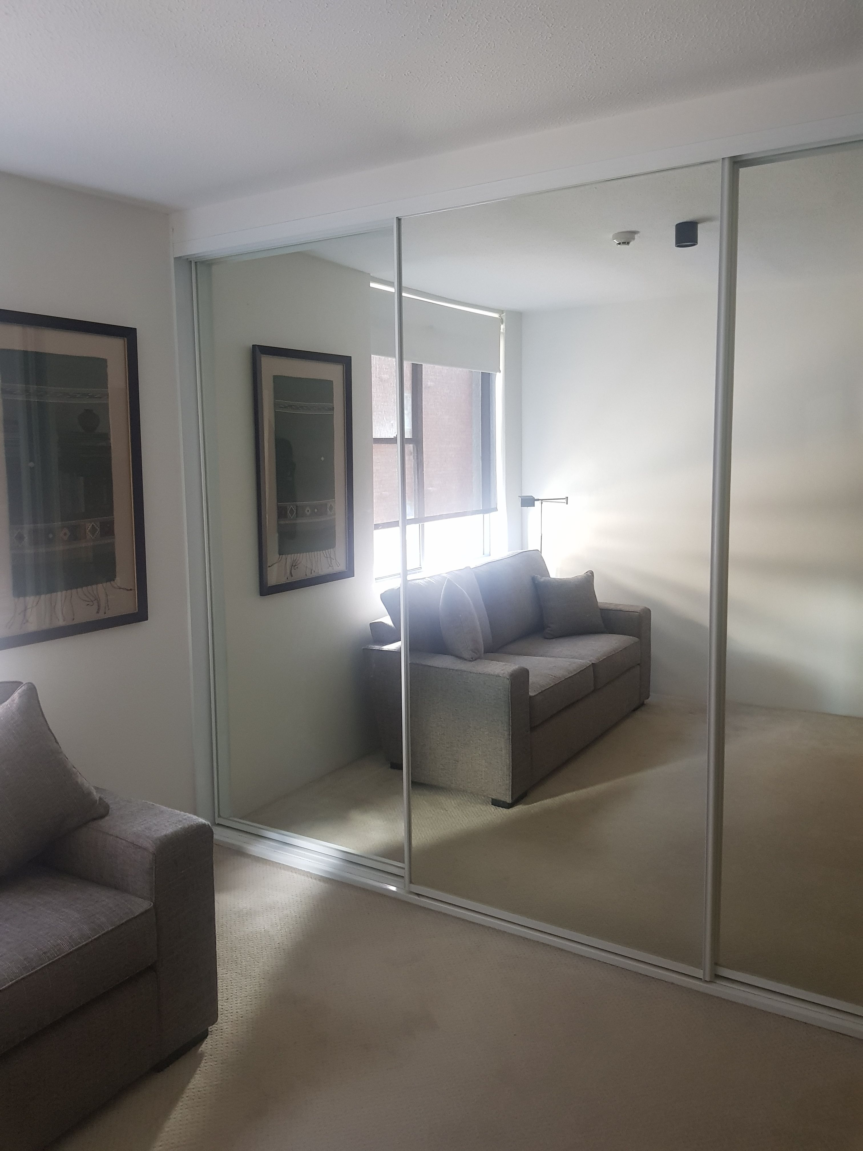 Mirrored wardrobes deals