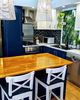 Heritage-style cabinets feature in this homely kitchen