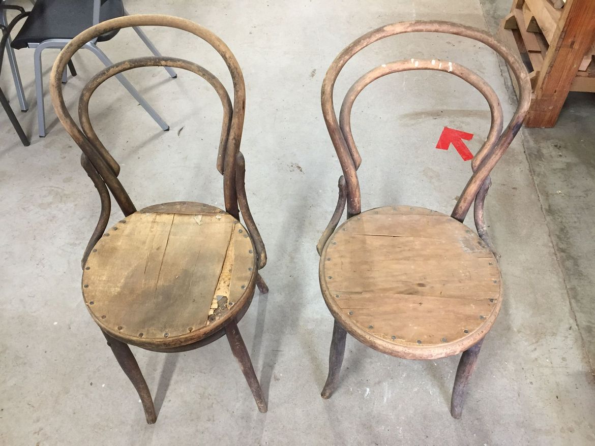 Restoring a couple of bentwood chairs Bunnings Workshop community