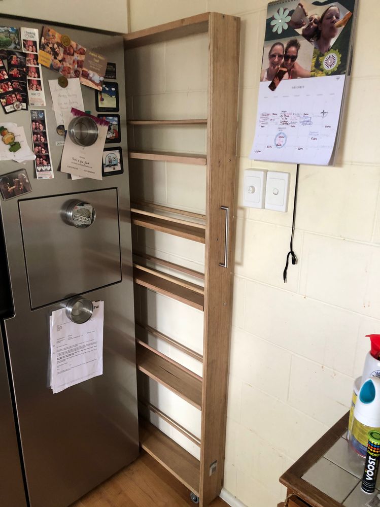 Slimline pull out spice rack Bunnings Workshop community