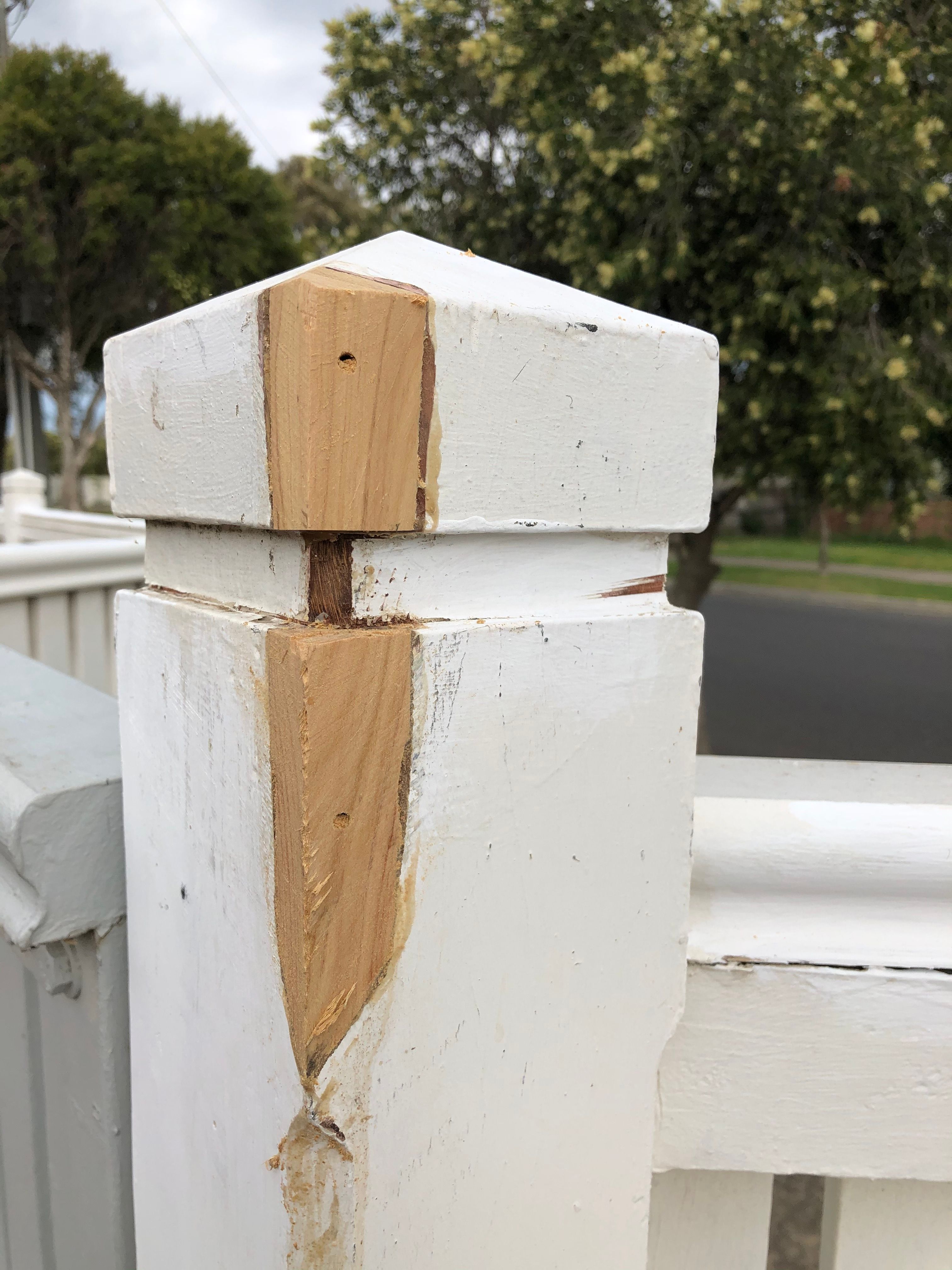 Front Fence Post Repair Corner Rotting T... | Bunnings Workshop Community