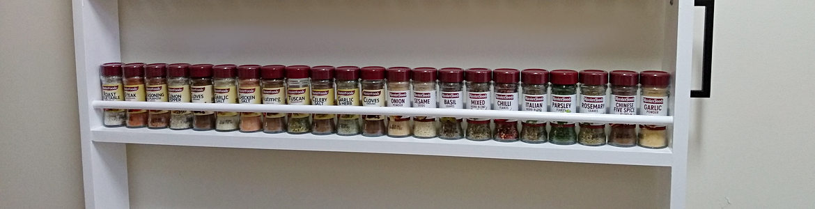 Wall mounted spice rack bunnings hot sale