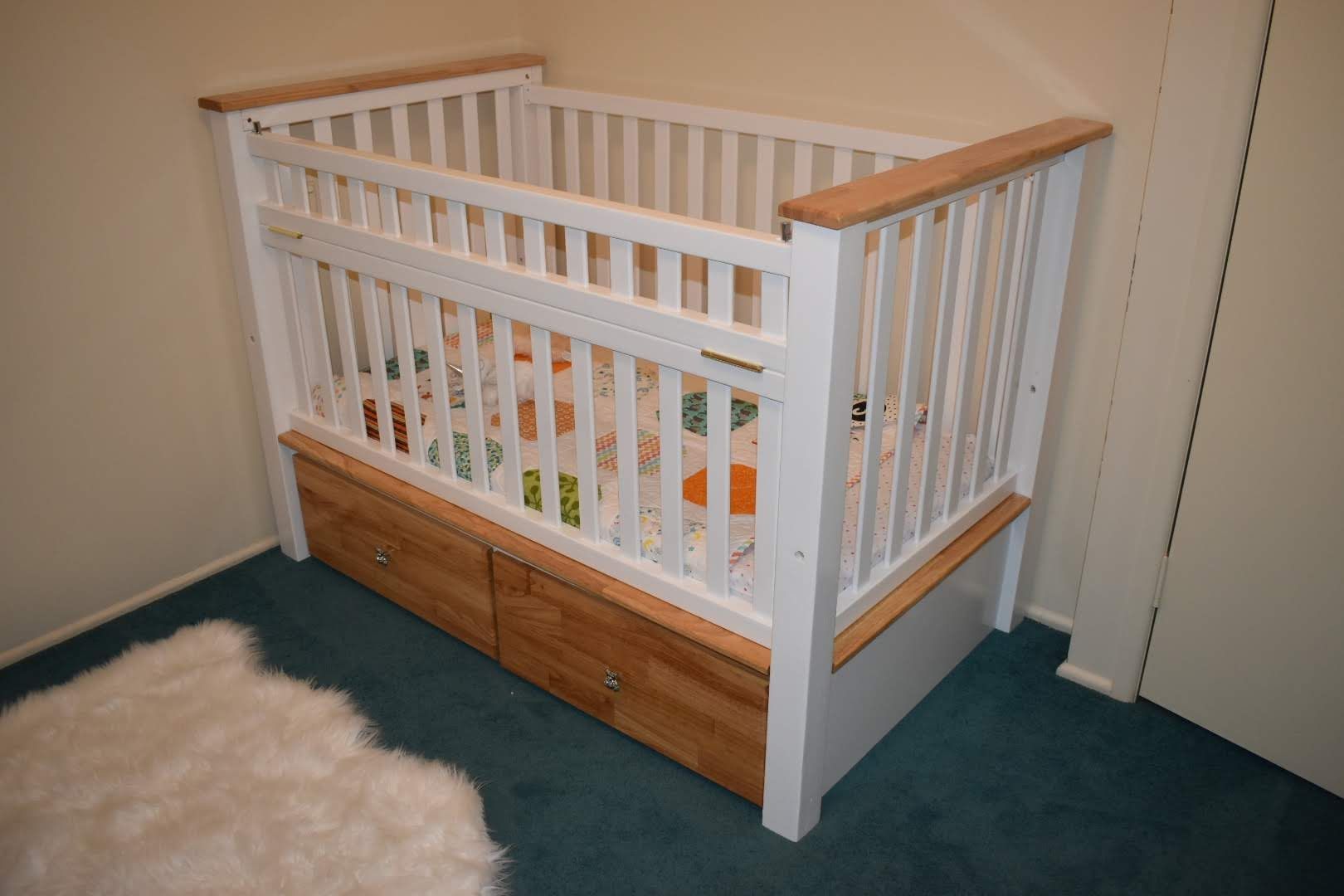 Diy wooden hot sale cot