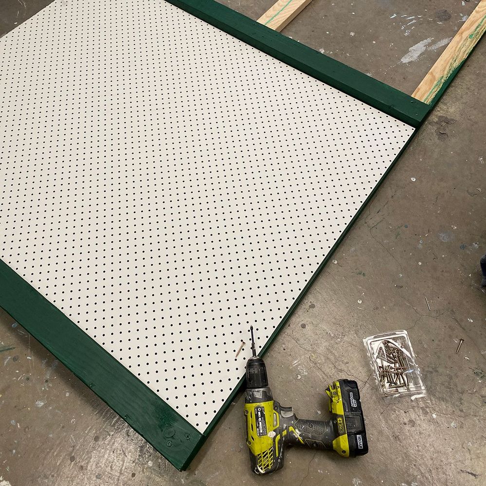 4.3 Add pegboard when paint dry.JPG