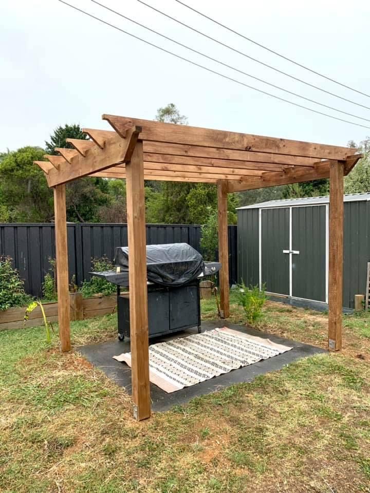 Barbecue entertaining area with pergola | Bunnings Workshop community