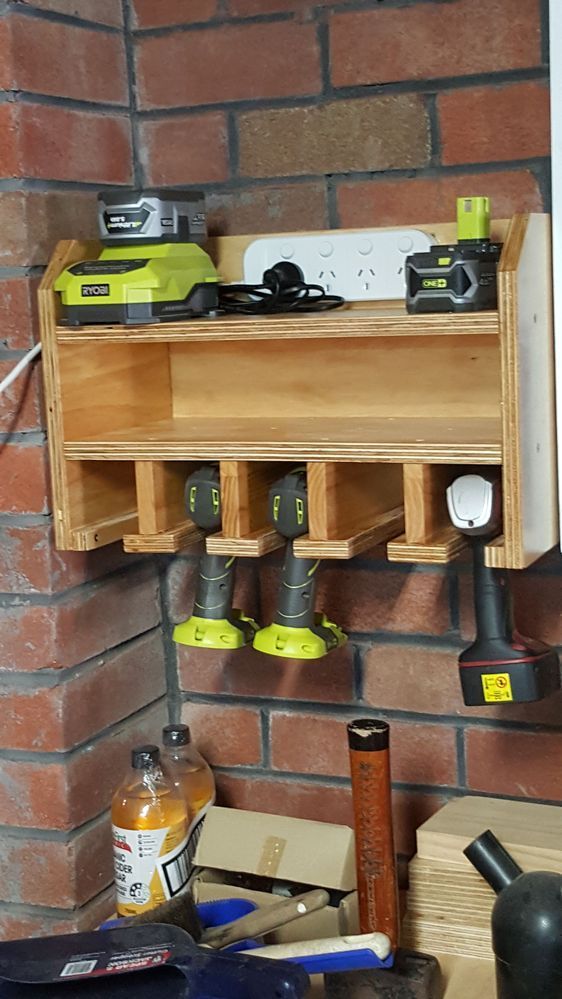 Drill charging station online diy