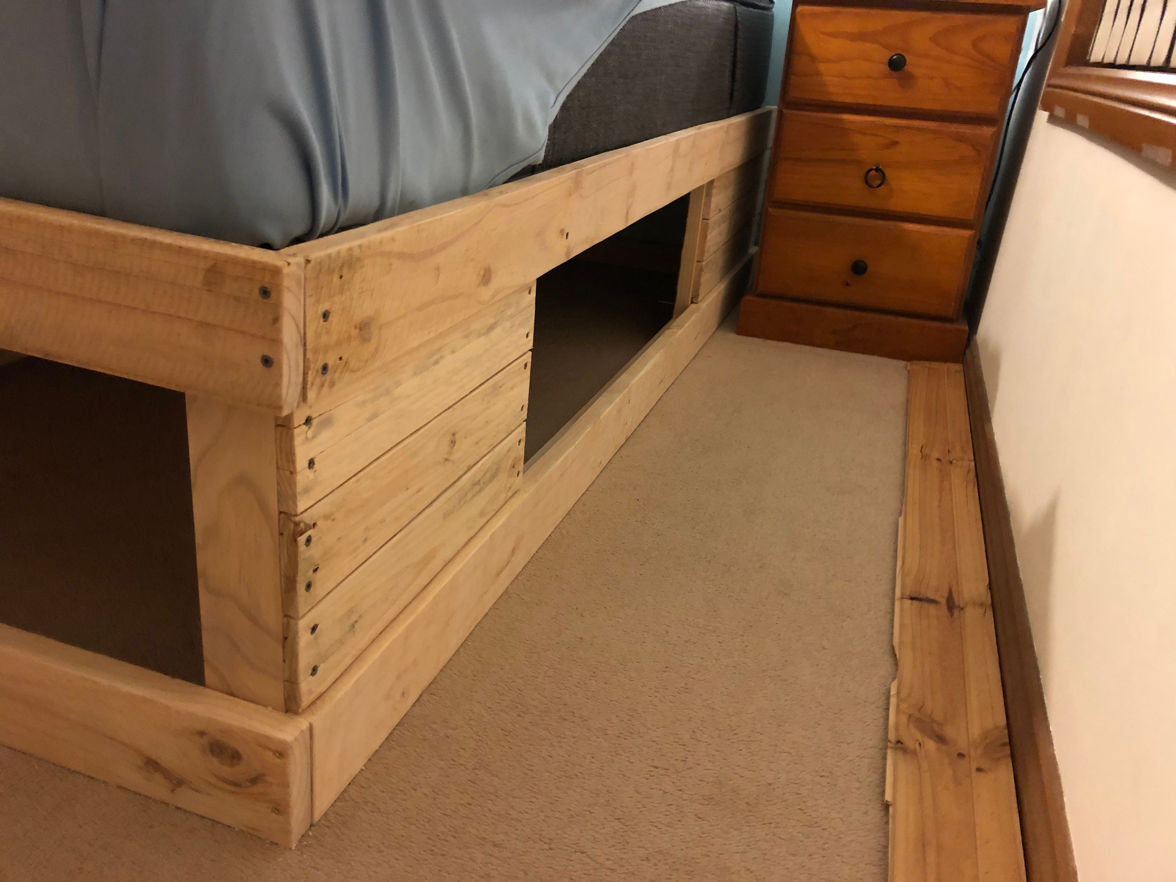 Bunnings pallets bed base with storage | Bunnings Workshop community