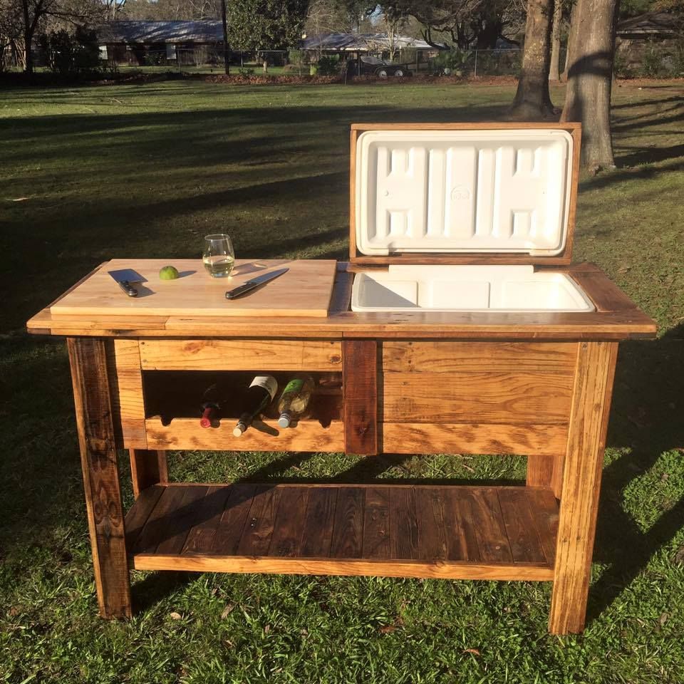 Outdoor bar with unique bar stools | Bunnings Workshop community