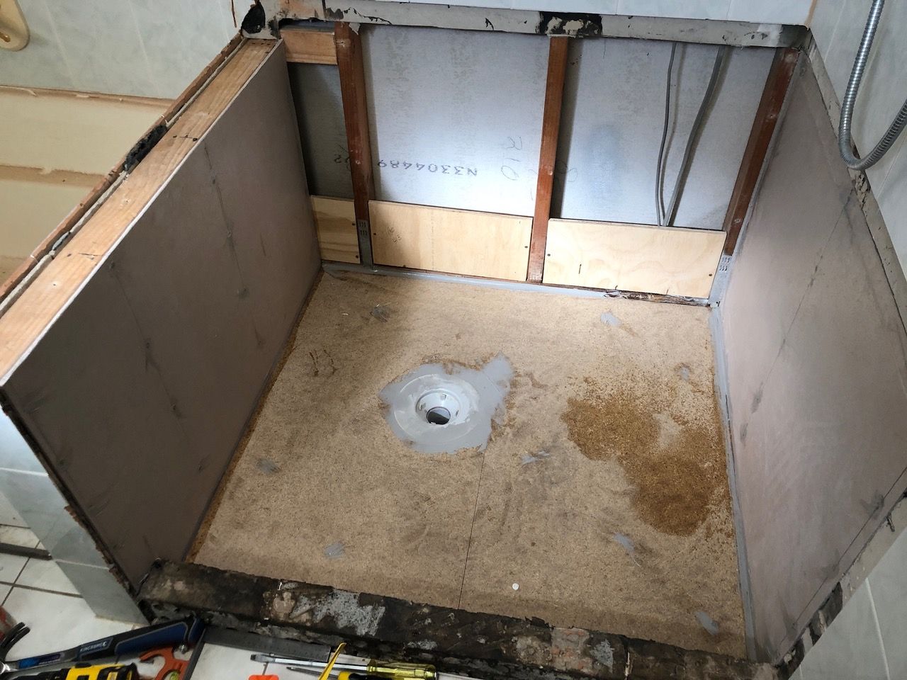 Solved: Preparing a shower floor for a shower ba... | Bunnings Workshop ...