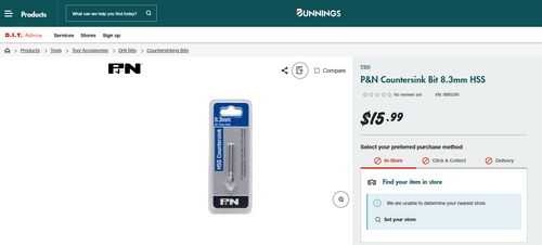 Countersink deals bit bunnings