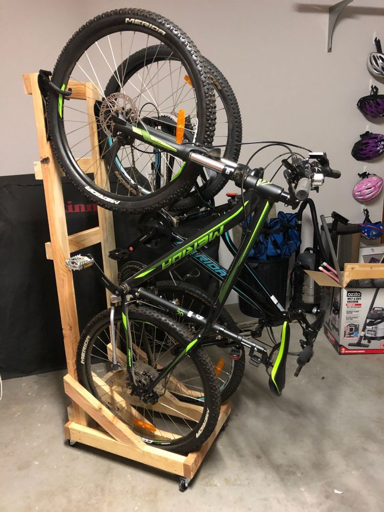 Hanging bikes from garage brick wall Bunnings Workshop community