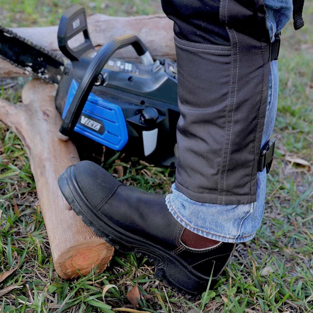 Knee pads and cut-resistant clothing can protect against serious injury.