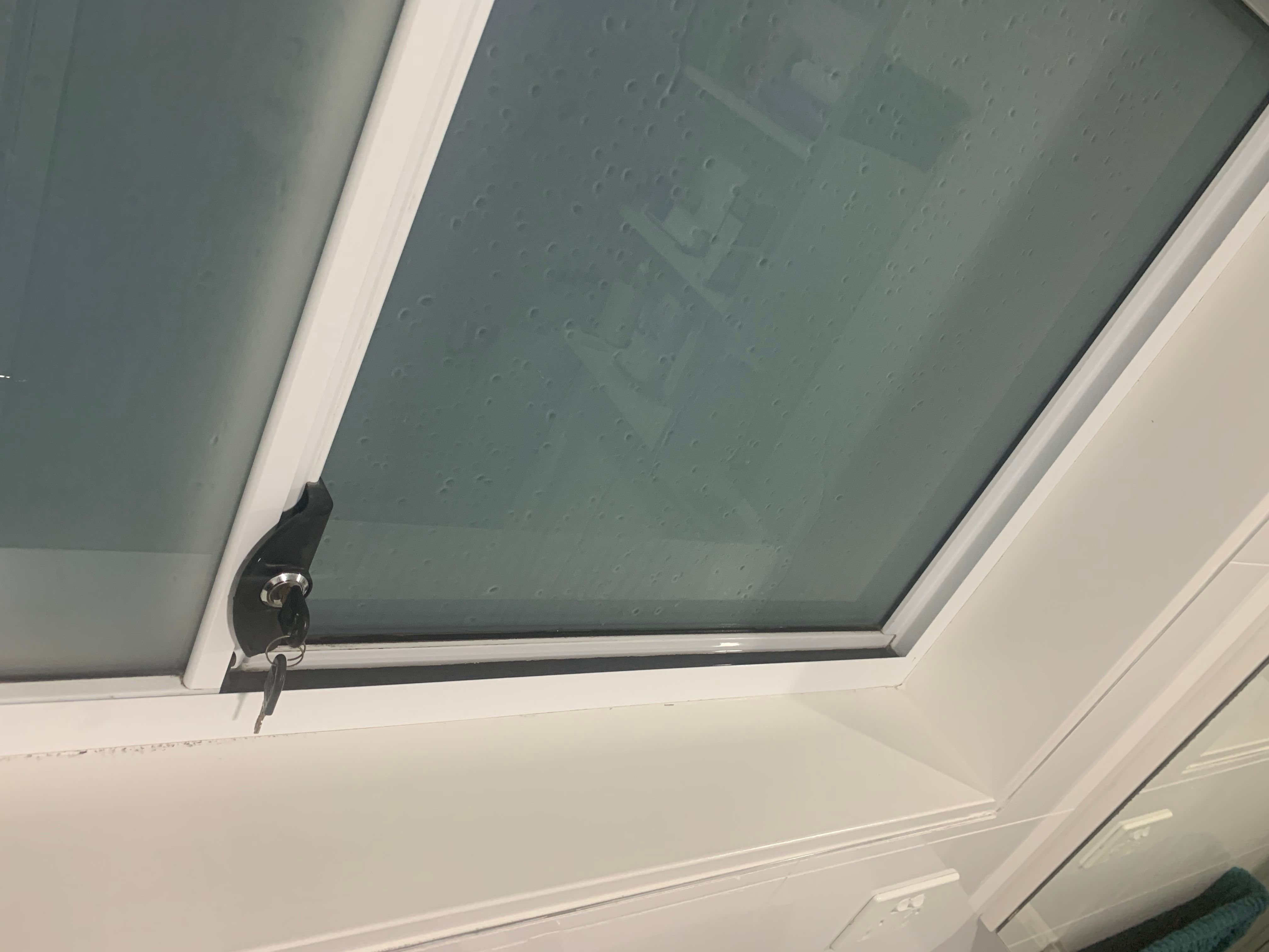 Aluminium sliding window track fills wit... Bunnings community