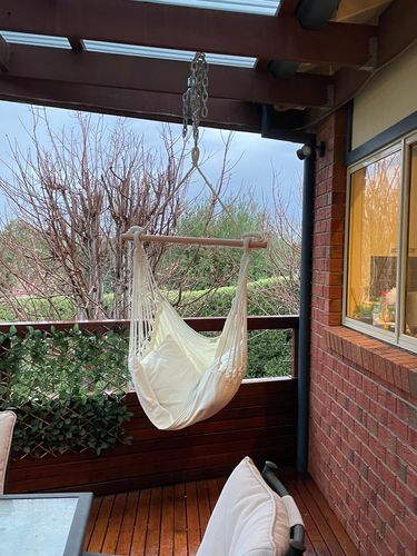 Hanging a hammock on a online balcony