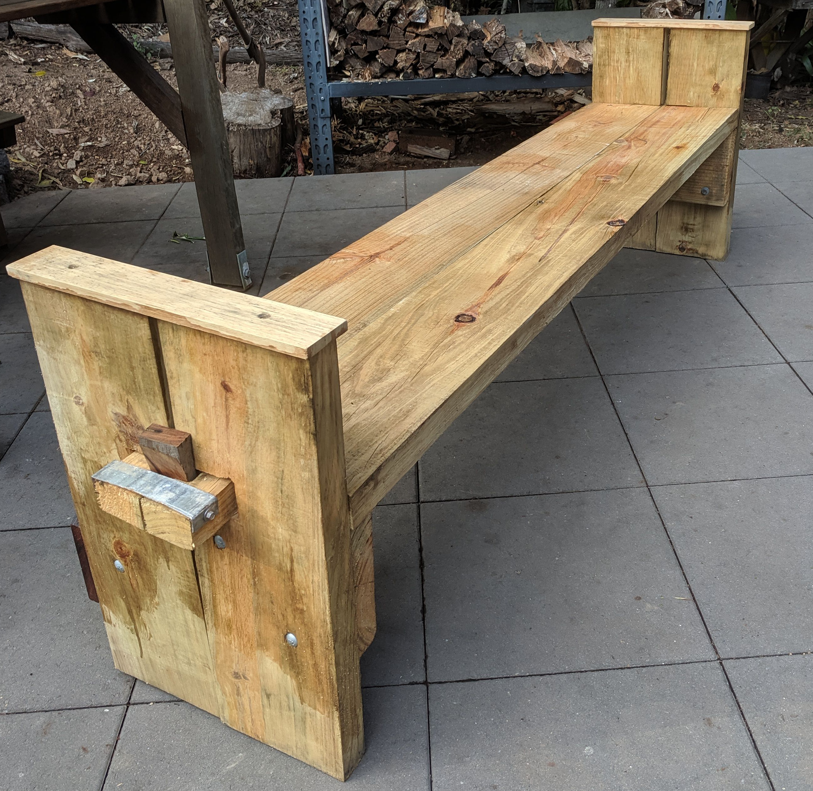 Homemade outdoor bench seat sale