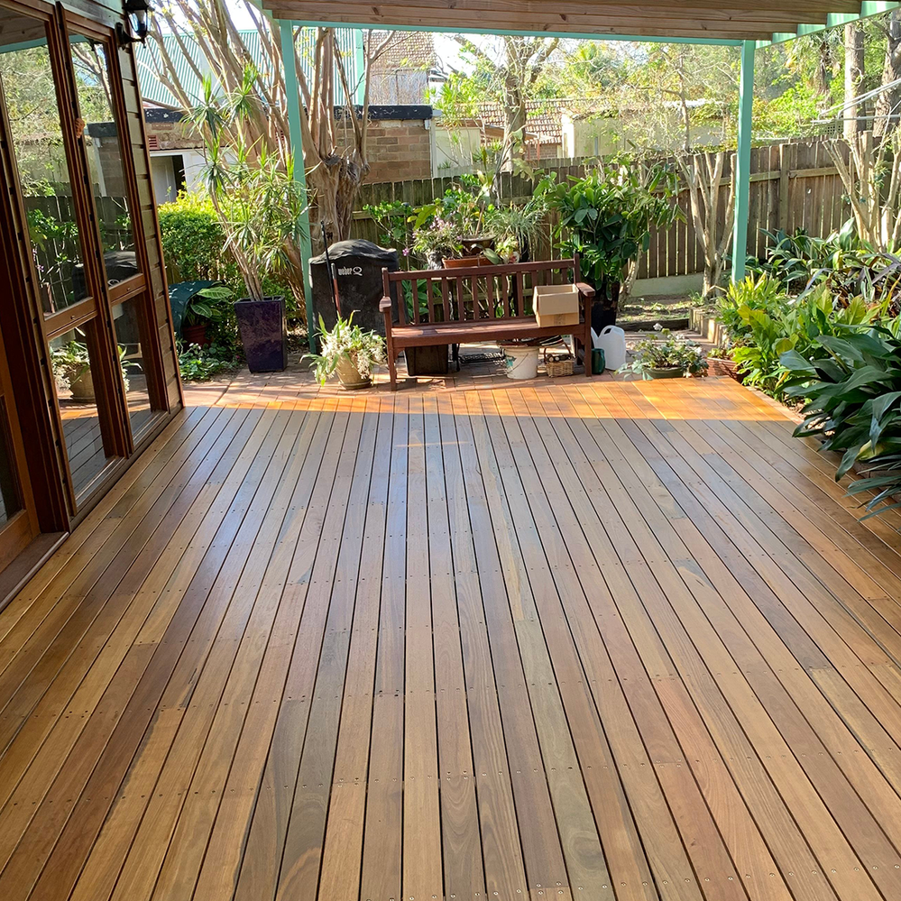 Spotted Gum deck shared by Workshop member Lappa.