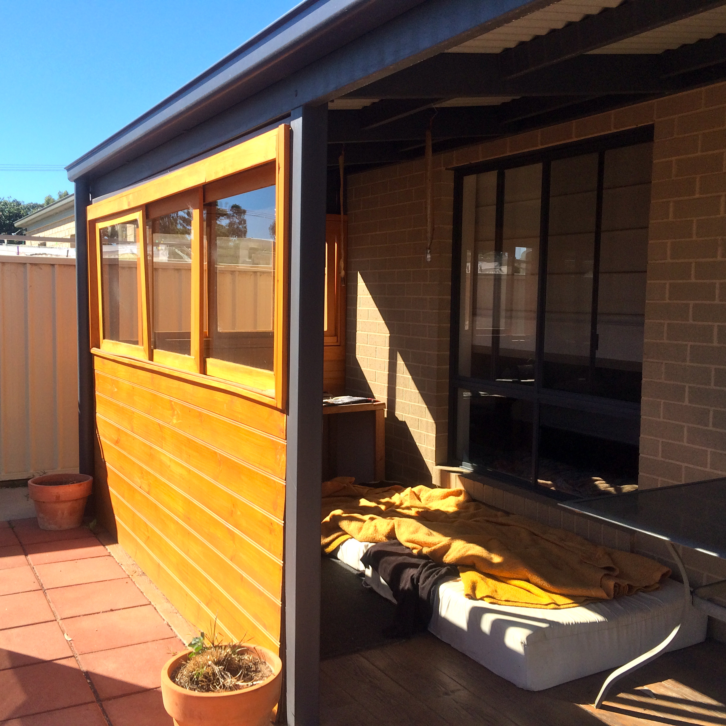 Enclosed the end of verandah | Bunnings Workshop community