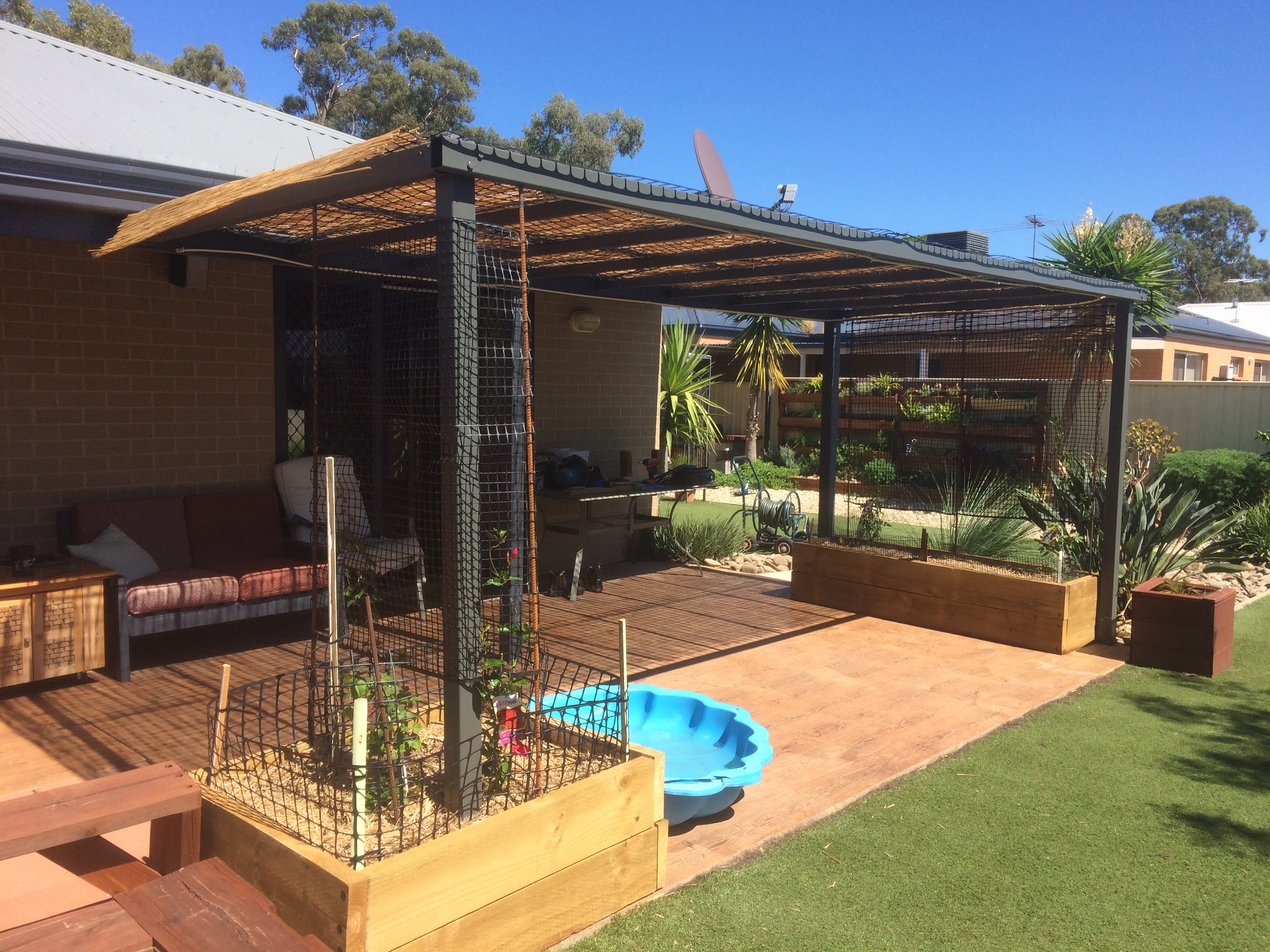 smaller pergola that i did at the back p... bunnings