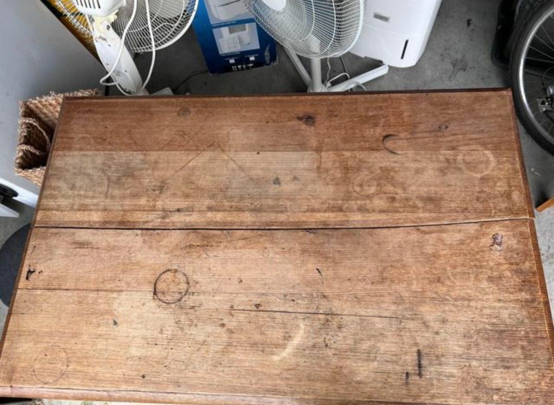 How to fix split in wooden desk? | Bunnings Workshop community