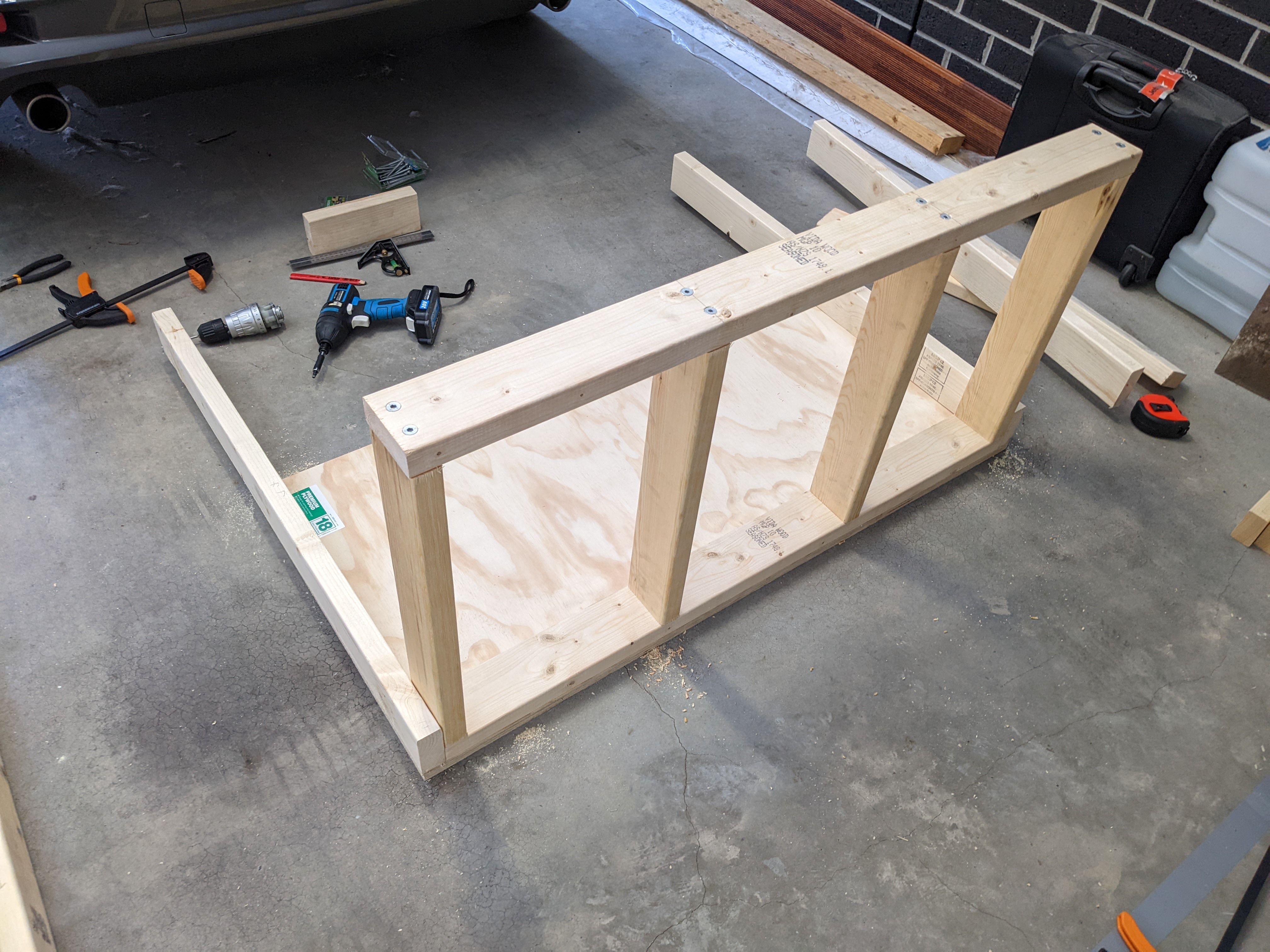 Mobile workbench with storage and drawer | Bunnings Workshop community