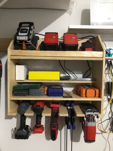 Power tool charging and storage station Bunnings Workshop community